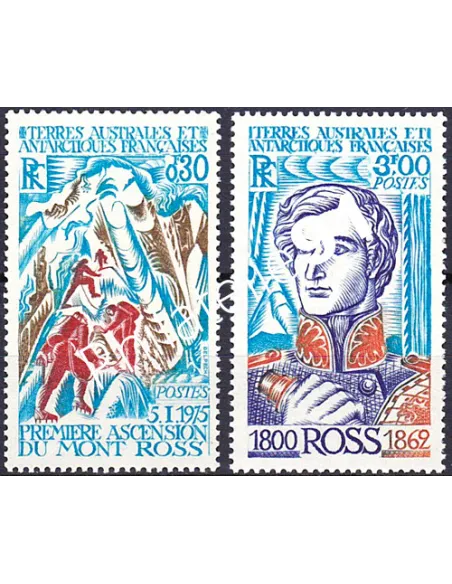 TAAF,n° 61 à 62, Collection timbres DOM TOM