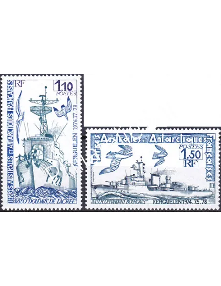 TAAF,n° 79 à 80, Collection timbres DOM TOM