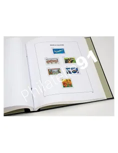 Album DAVO Luxe Nouvelle Calédonie 2020 + reliure,matériel philatélie