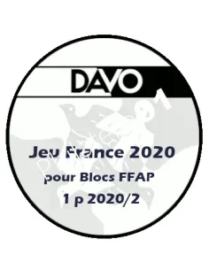 -  DAVO -    Jeu Luxe FRANCE 2020 - 1 p - blocs FFAP - avec pochettes