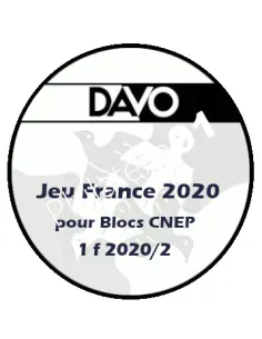 -  DAVO -    Jeu Luxe FRANCE 2020 - 1 f - blocs CNEP- avec pochettes
