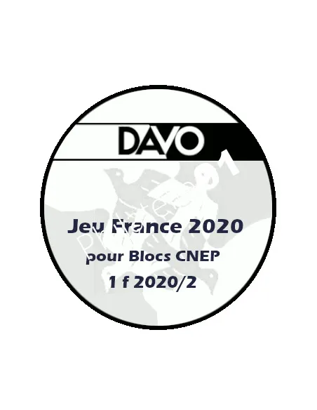 -  DAVO -    Jeu Luxe FRANCE 2020 - 1 f - blocs CNEP- avec pochettes