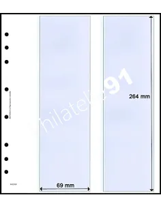 FEUILLES NEUTRES 3 POCHES AV C2 GF, matériel philatélique