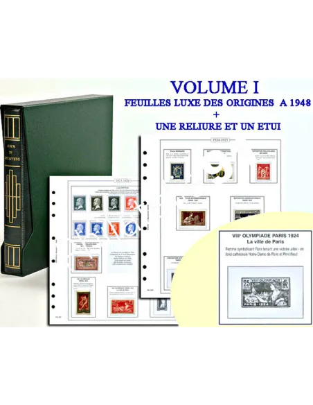 Reliure AV + étui - Volume I - FRANCE DE 1849 à 1948
