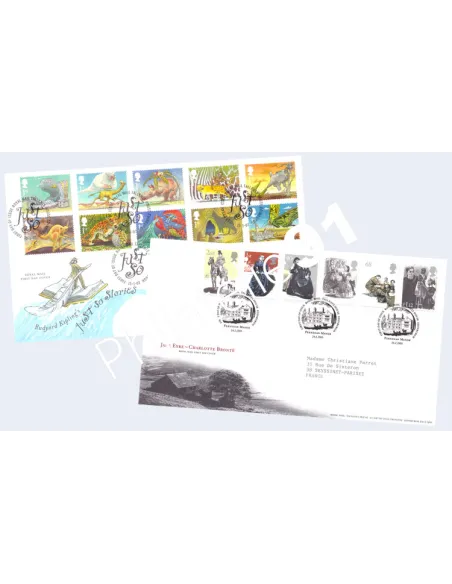 Angleterre, Enveloppes 1er Jour thématique, collection lettre Europe