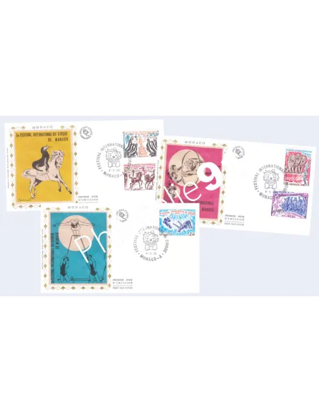 Monaco, Enveloppes 1er Jour thématiques, collection lettre Monaco