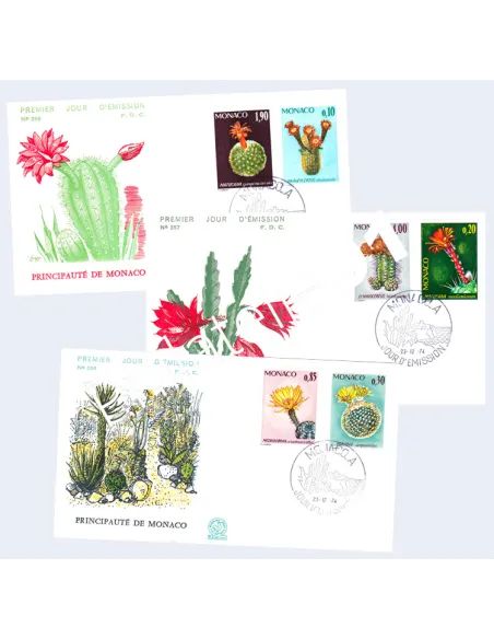 Monaco, Enveloppes 1er Jour thématiques, collection lettre Monaco