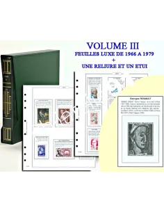 Jeu France Luxe - Volume III - de 1966 à 1979 - Feuilles + Reliure + Etui