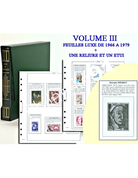 Jeu France Luxe - Volume III - de 1966 à 1979 - Feuilles + Reliure + Etui