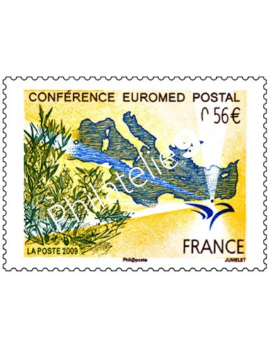 Timbre n° 4422 - Conférence Euromed Postal