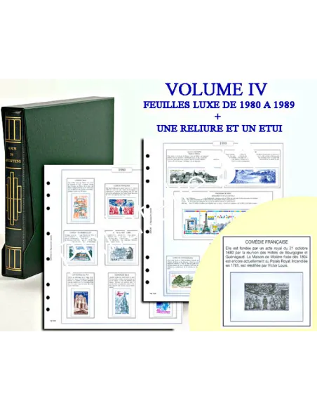 A.V. Edition - Volume 4 - FRANCE DE 1980 à 1989 + Reliure + Etui