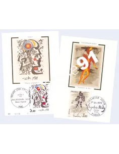 Timbres sur Cartes Maximum, Collection lettre France