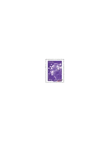 Timbre de France n° 4568 - Marianne et l'Europe - Monde 20g - violet