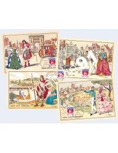 n° 1354B sur 4 Cartes Maximum, Collection lettre France