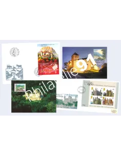 Tous Pays, lot d'enveloppes 1er jour et cartes Maximum, timbres Monde