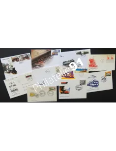 Tous Pays, lot d'enveloppes 1er Jour thématiques, timbres thématiques