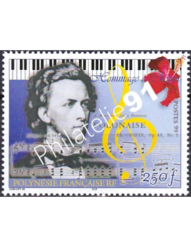 POLYNESIE n° 603, Collection timbres Dom-Tom