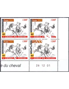 Polynésie, Coin daté sur Timbre n° 656, Collection timbres Dom-Tom