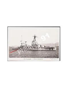 Carte postale - Cuirassé -PROVENCE- - Flotte française 39/45
