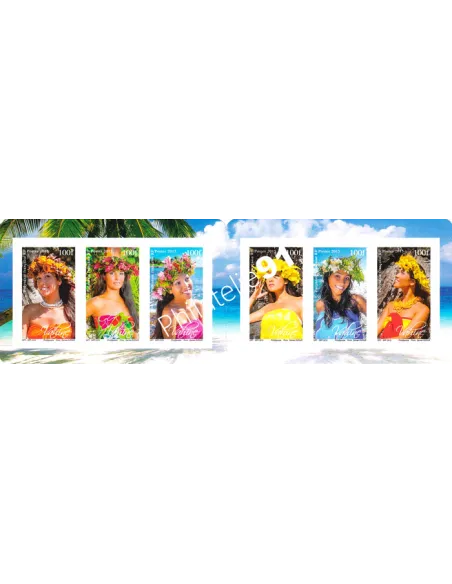 POLYNESIE, Carnet n° 1101, Adhésif, Collection timbres Dom-Tom