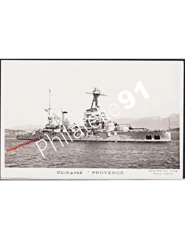 Carte postale - Cuirassé -PROVENCE- - Flotte française 39/45
