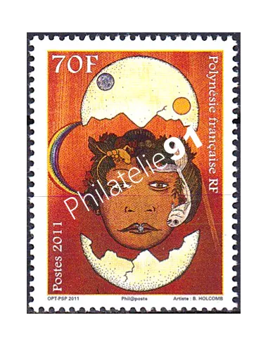 POLYNESIE n°  975, Collection timbres Dom-Tom