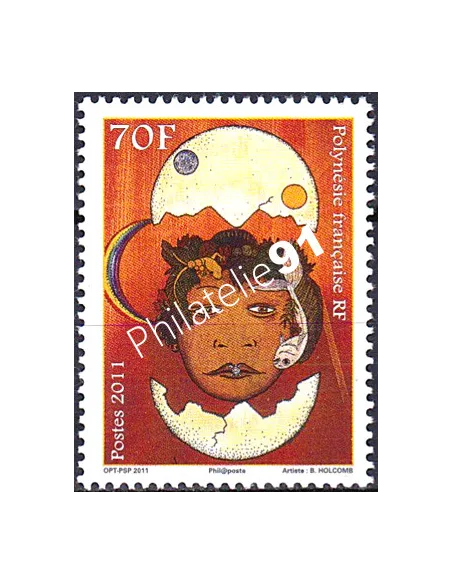 POLYNESIE n°  975, Collection timbres Dom-Tom