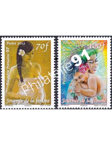POLYNESIE n°  982 à 983, Collection timbres Dom-Tom