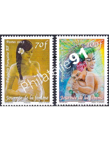 POLYNESIE n°  982 à 983, Collection timbres Dom-Tom