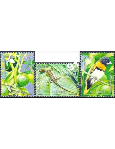 POLYNESIE n° 1019 à 1021, Collection timbres Dom-Tom