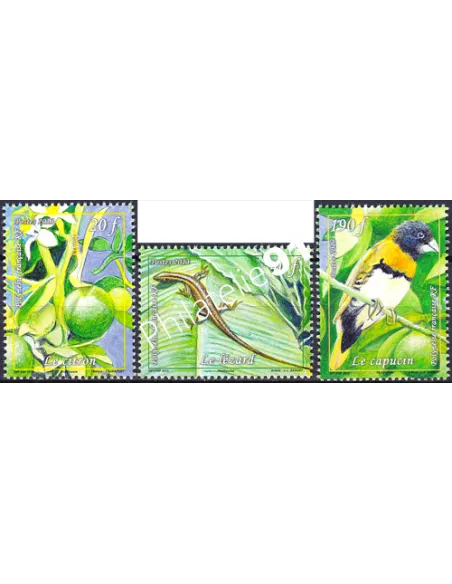 POLYNESIE n° 1019 à 1021, Collection timbres Dom-Tom