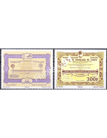 POLYNESIE n° 1044 à 1045, Collection timbres Dom-Tom