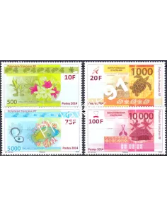 POLYNESIE n° 1048 à 1051, Collection timbres Dom-Tom
