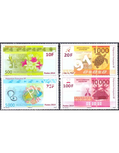 POLYNESIE n° 1048 à 1051, Collection timbres Dom-Tom
