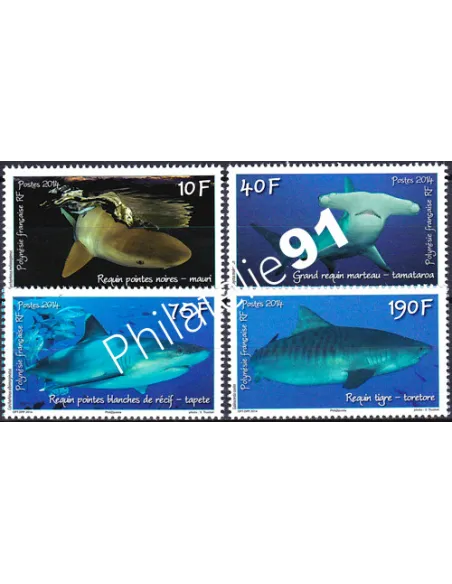 POLYNESIE n° 1065 à 1068, Collection timbres Dom-Tom