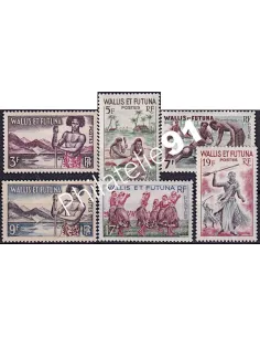WALLIS ET FUTUNA - n°  157  à 158B ** - Aspects des Îles
