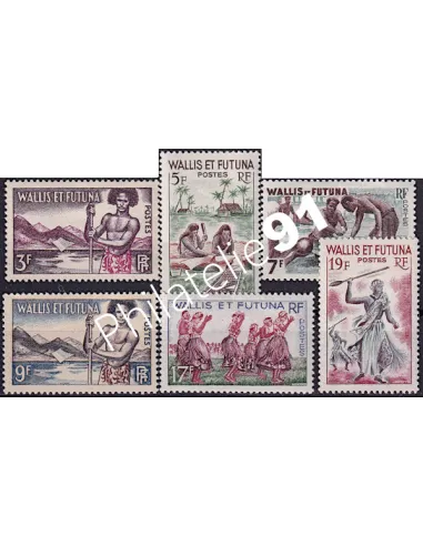 WALLIS ET FUTUNA - n°  157  à 158B ** - Aspects des Îles