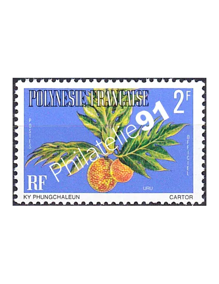 POLYNESIE, Service n° 2A, Collection timbres Dom-Tom