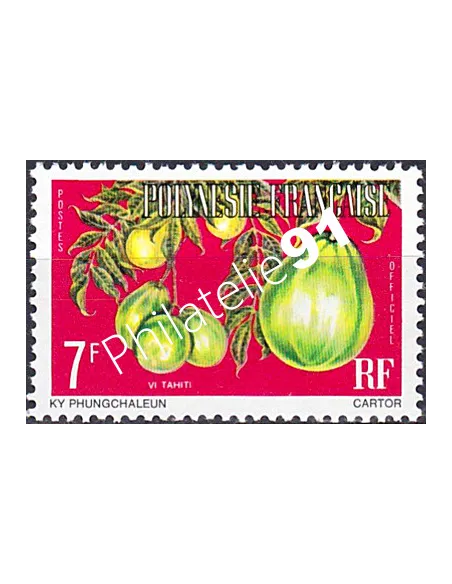 POLYNESIE, Service n° 5A, Collection timbres Dom-Tom