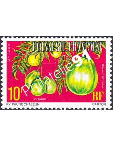 POLYNESIE, Service n° 7A, Collection timbres Dom-Tom