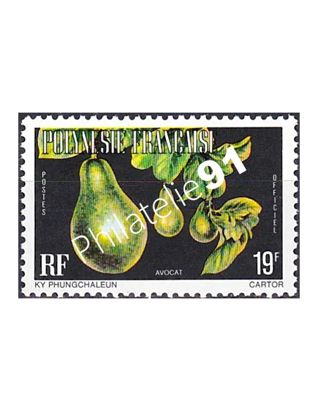 POLYNESIE, Service n° 9A, Collection timbres Dom-Tom