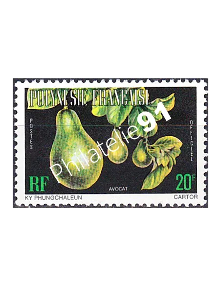 POLYNESIE, Service n° 10A, Collection timbres Dom-Tom