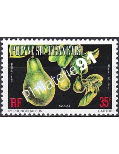 POLYNESIE, Service n° 12A, Collection timbres Dom-Tom