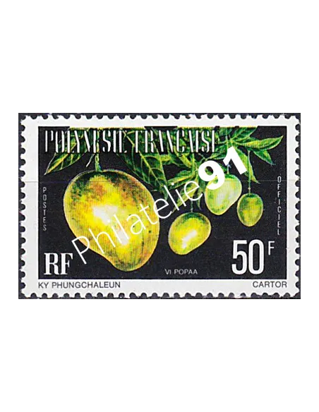 POLYNESIE, Service n° 13A, Collection timbres Dom-Tom