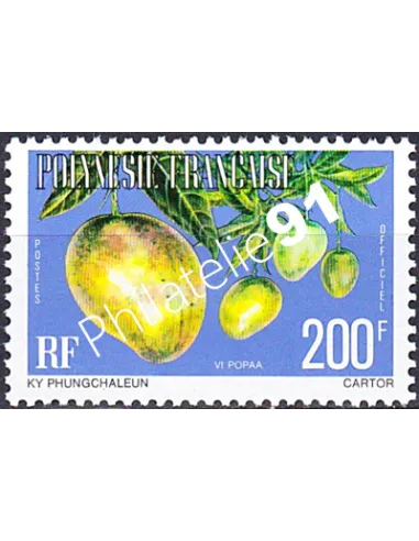 POLYNESIE, Service n° 15A, Collection timbres Dom-Tom