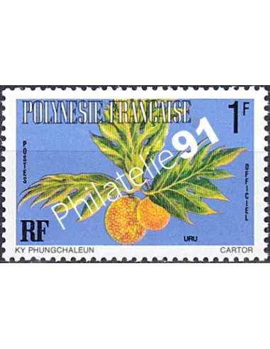 POLYNESIE, Service n° 1B, Collection timbres Dom-Tom