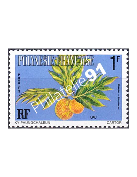 POLYNESIE, Service n° 1B, Collection timbres Dom-Tom