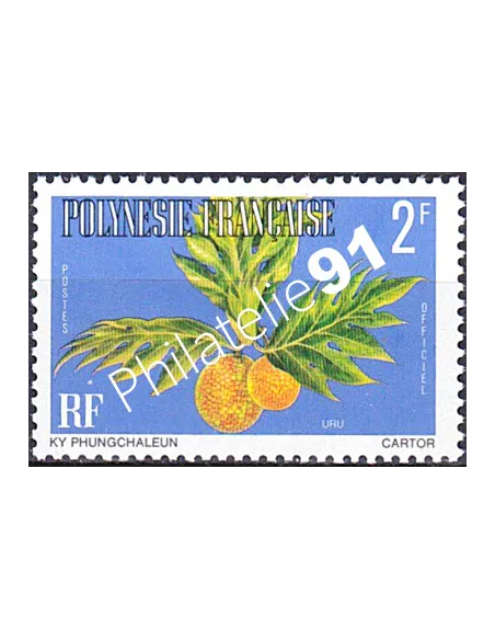 POLYNESIE, Service n° 2B, Collection timbres Dom-Tom