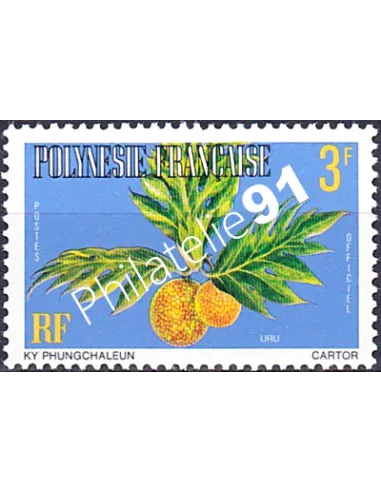 POLYNESIE, Service n° 3B, Collection timbres Dom-Tom