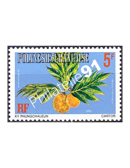 POLYNESIE, Service n° 4B, Collection timbres Dom-Tom